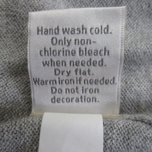 LAUREN CONRAD WOMEN'S SIZE S SWEATER GRAY V- NECK CARDIGAN BOW 3/4 SLEEVE - Picture 7 of 7